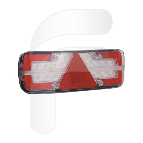 REAR LAMPS LENS WITH TRIANGLE RIGHT